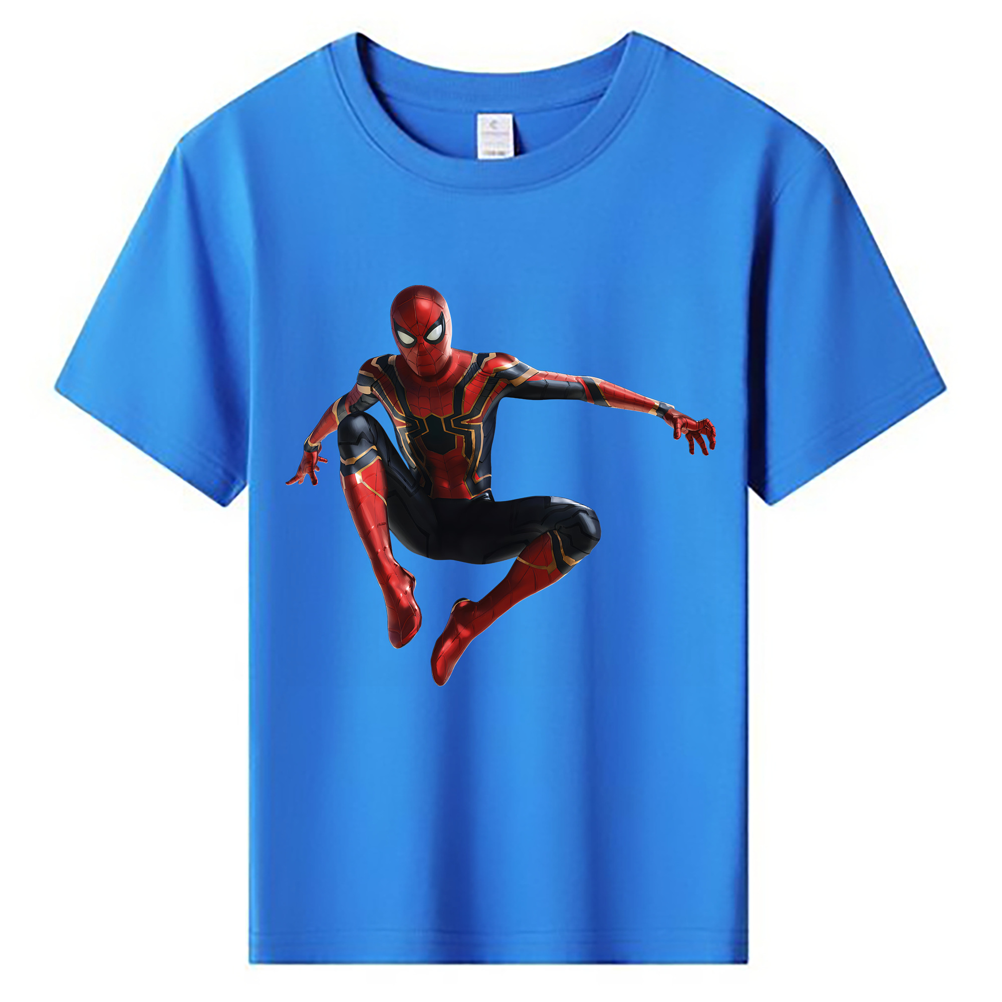 （画像用） Spider Man スパイダーマン 綿100％キッズTシャツ（フロントプリント）